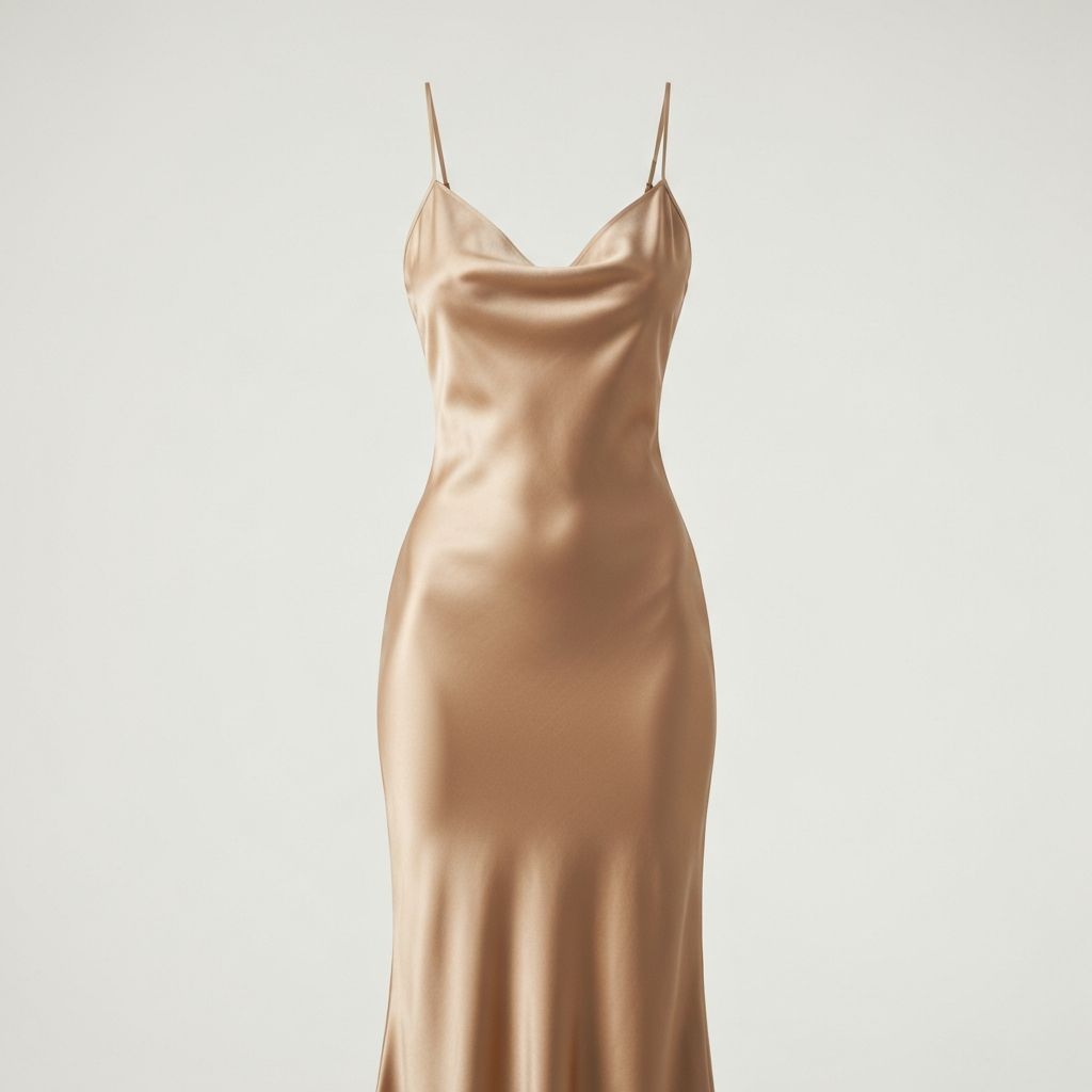 실키 슬립 드레스